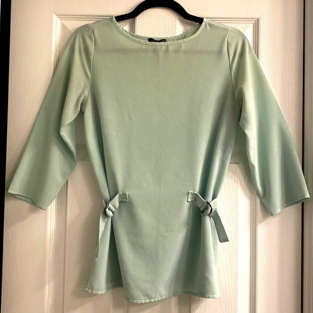 The Limited - sea foam green blouse